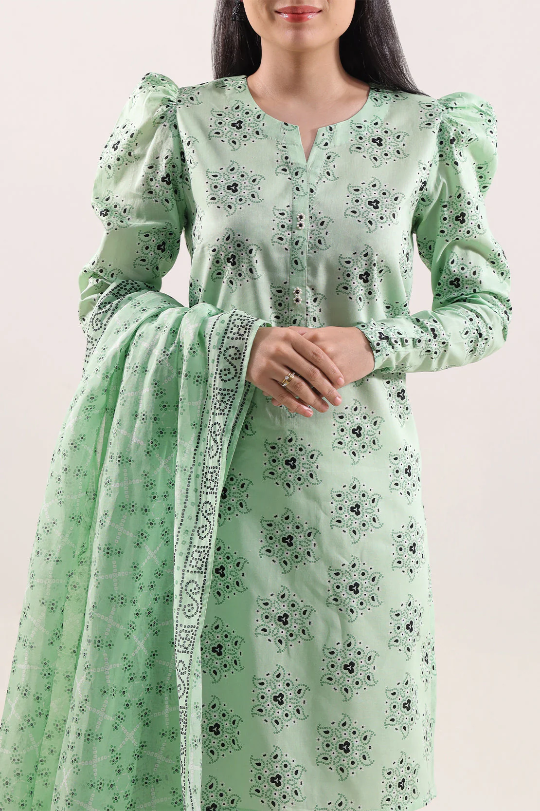Unstitched Printed Lawn 3 Piece - Image 2