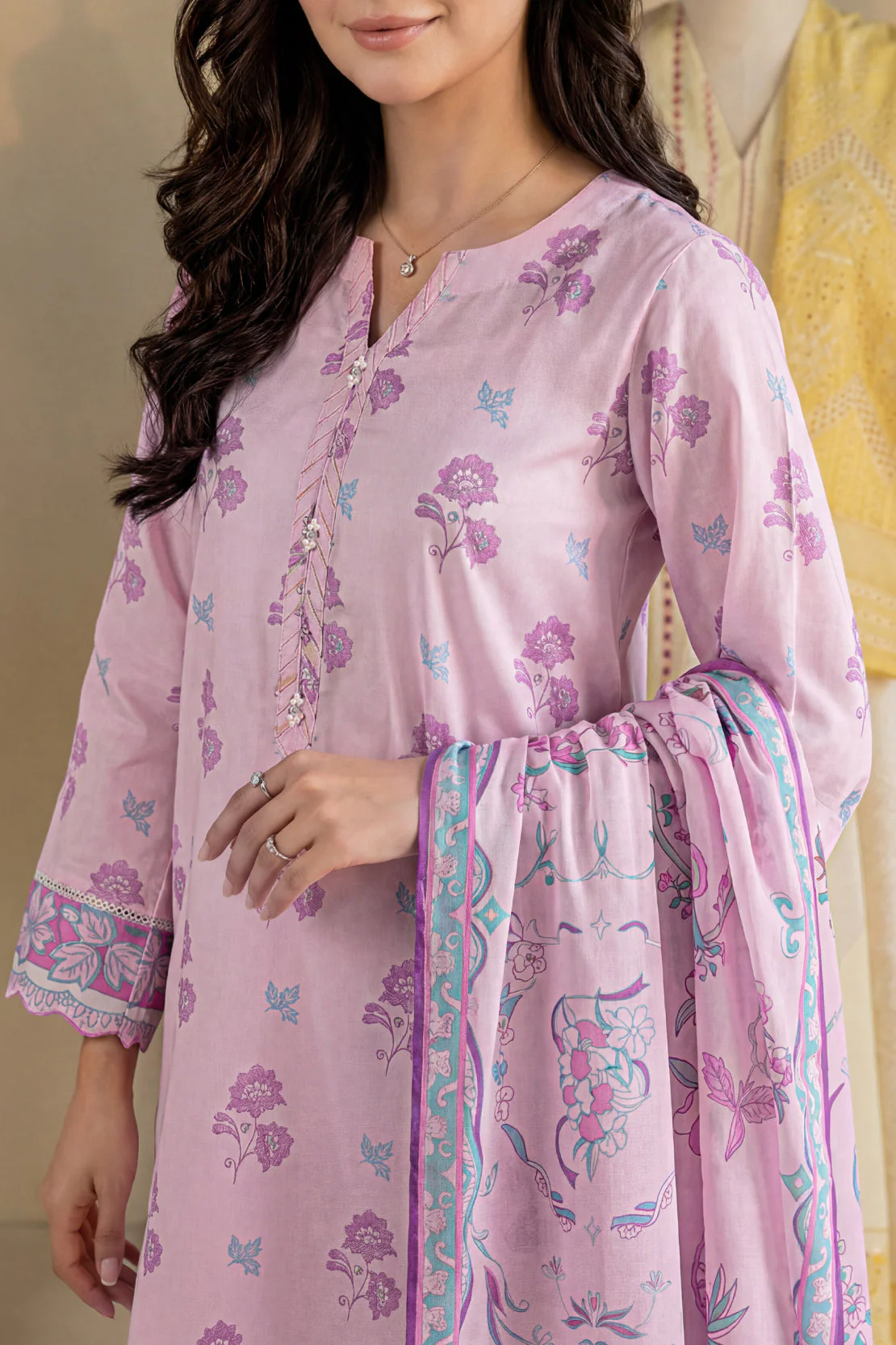 Unstitched Printed Lawn 3 Piece - Image 2