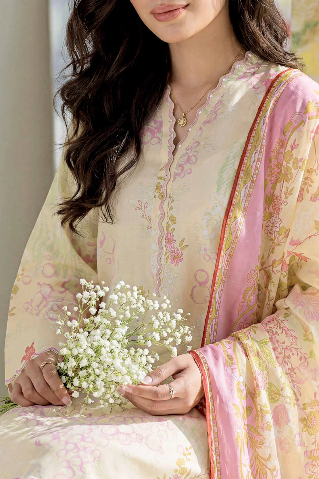 Unstitched Printed Lawn 3 Piece - Image 3
