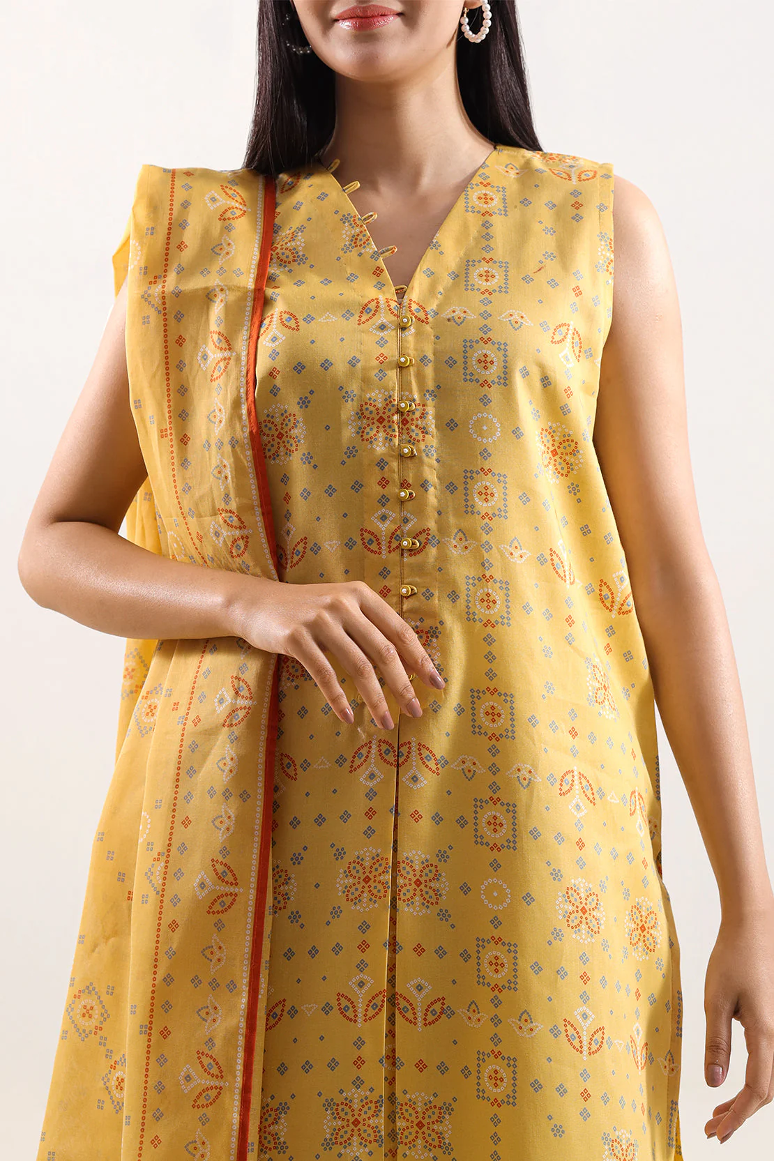 Unstitched Printed Lawn 3 Piece - Image 2