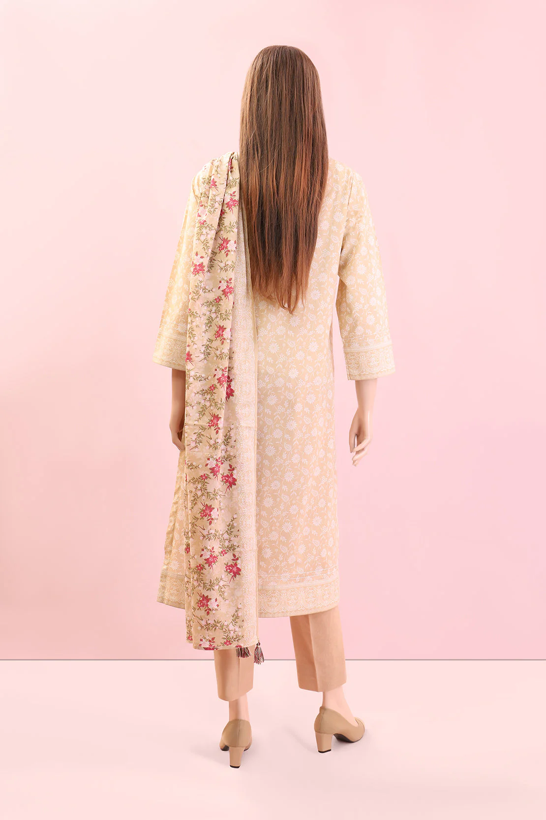 Unstitched Printed Lawn Shirt - Image 2