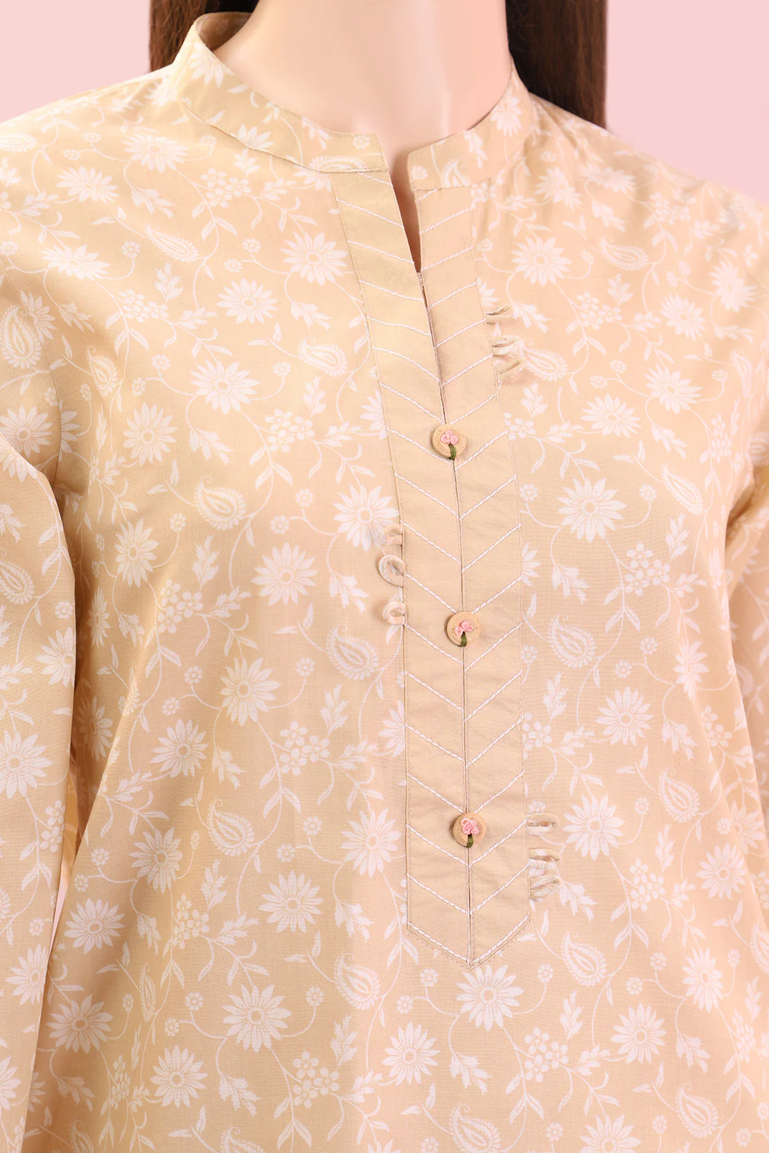 Unstitched Printed Lawn Shirt - Image 3