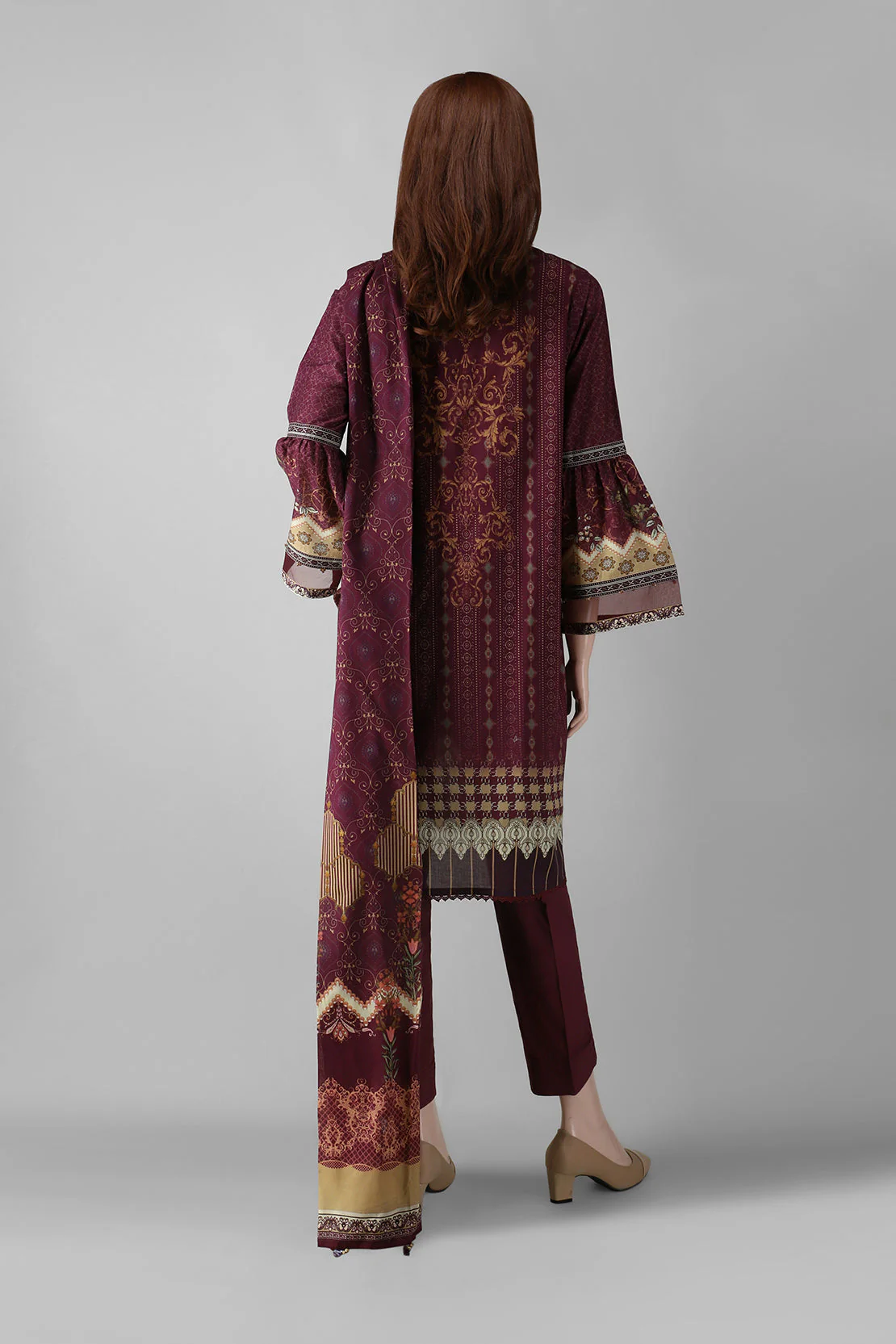 Unstitched Printed Lawn Shirt - Image 2