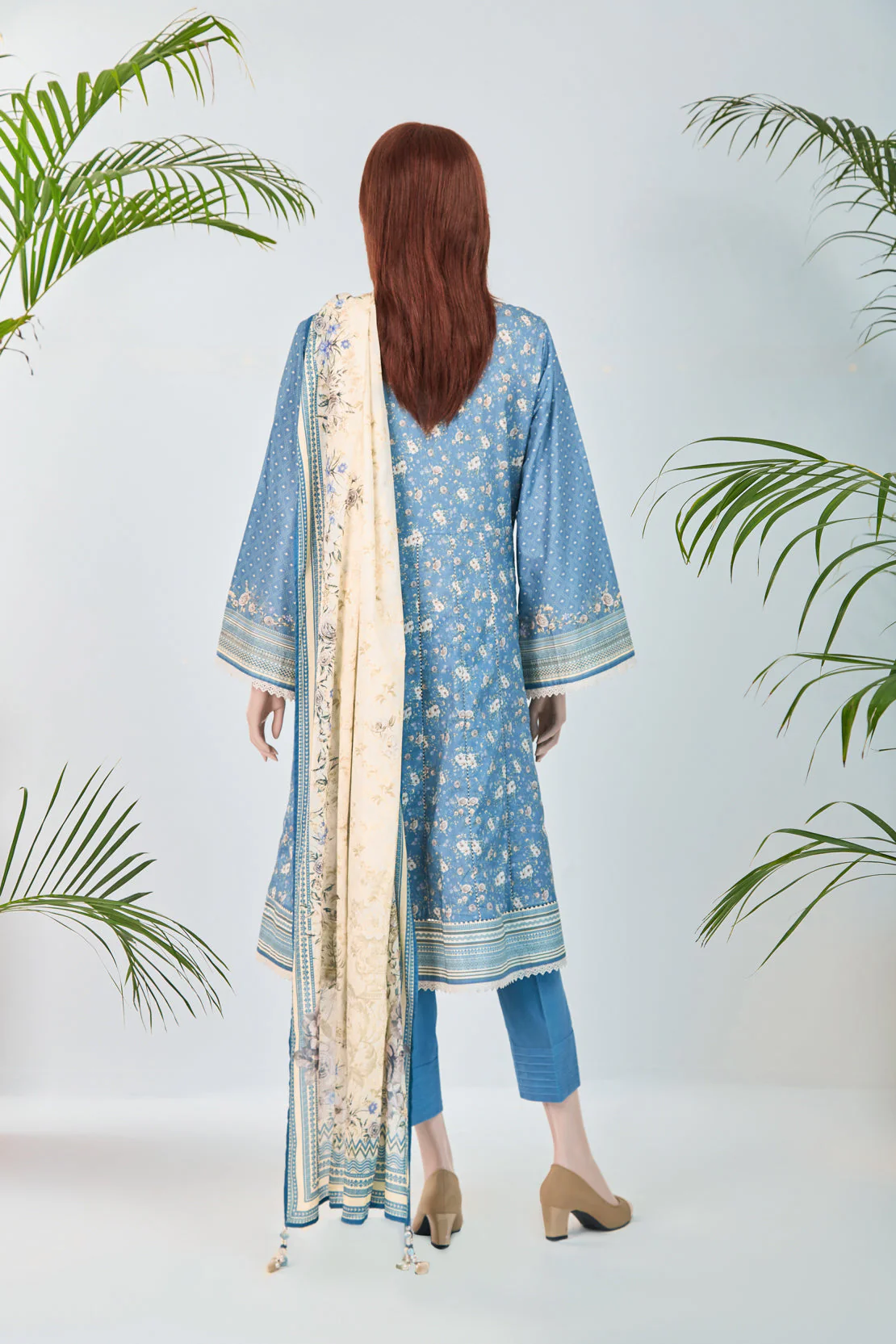 Unstitched Printed Lawn Shirt - Image 2
