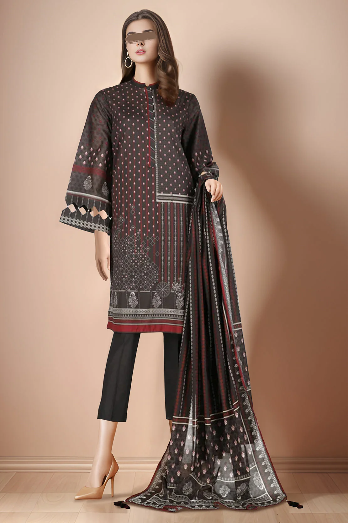 Unstitched Printed Lawn Shirt