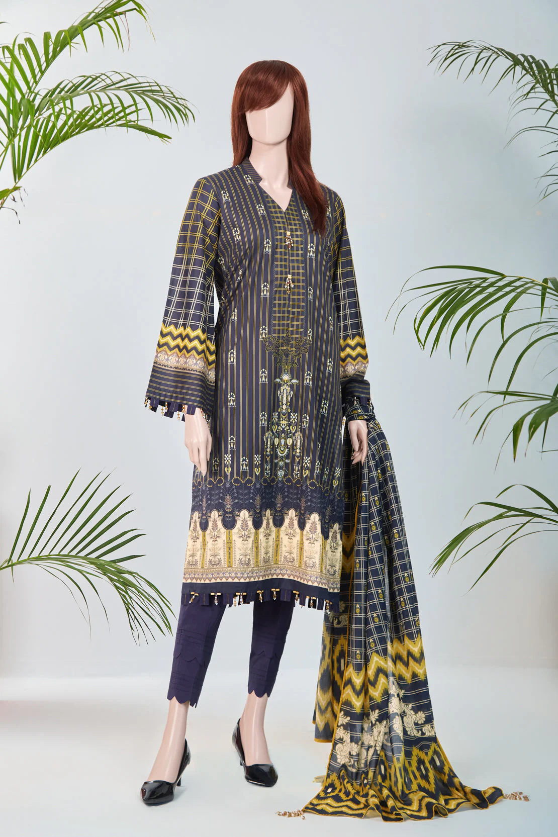 Unstitched Printed Lawn Shirt