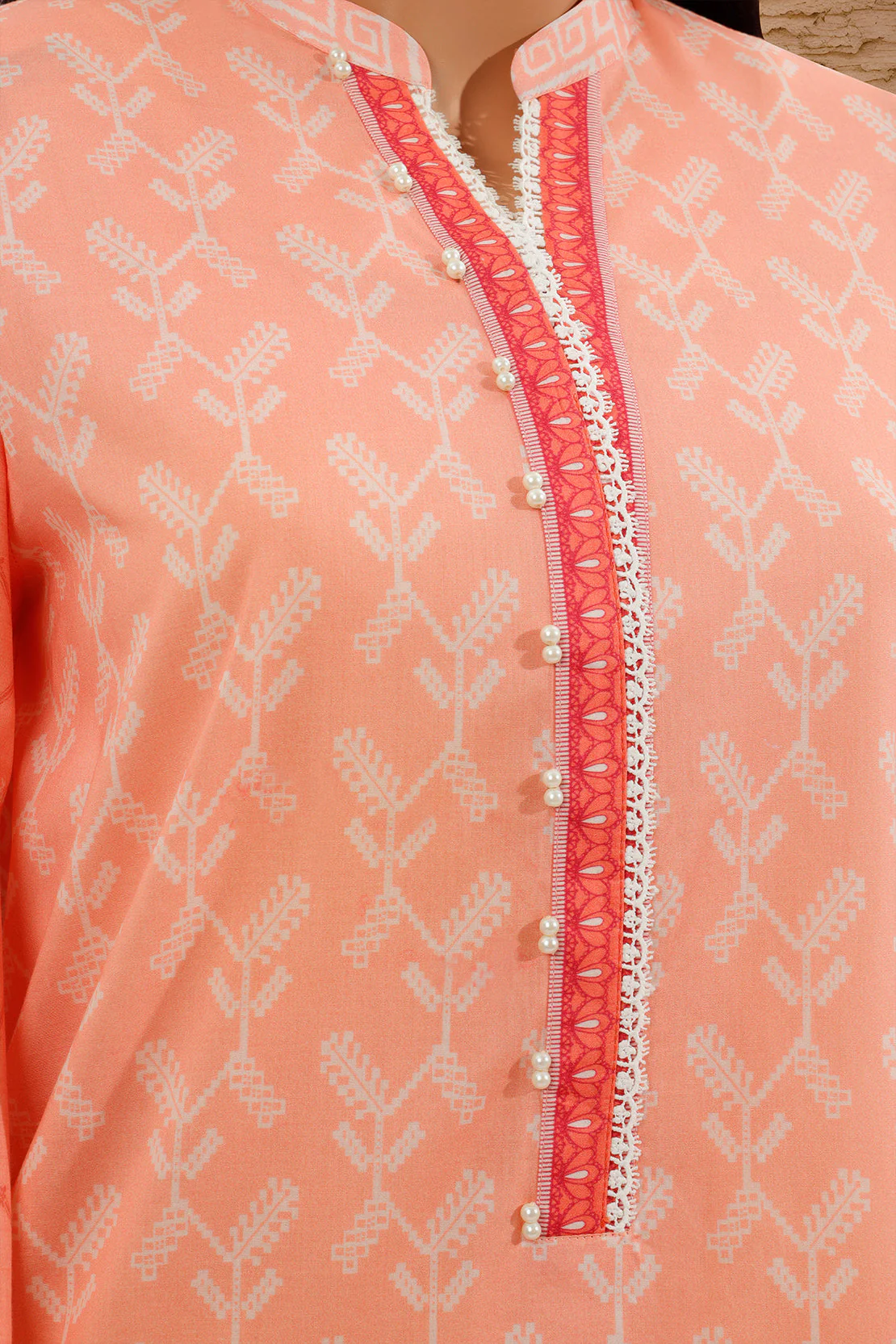 Unstitched Printed Lawn Shirt - Image 3