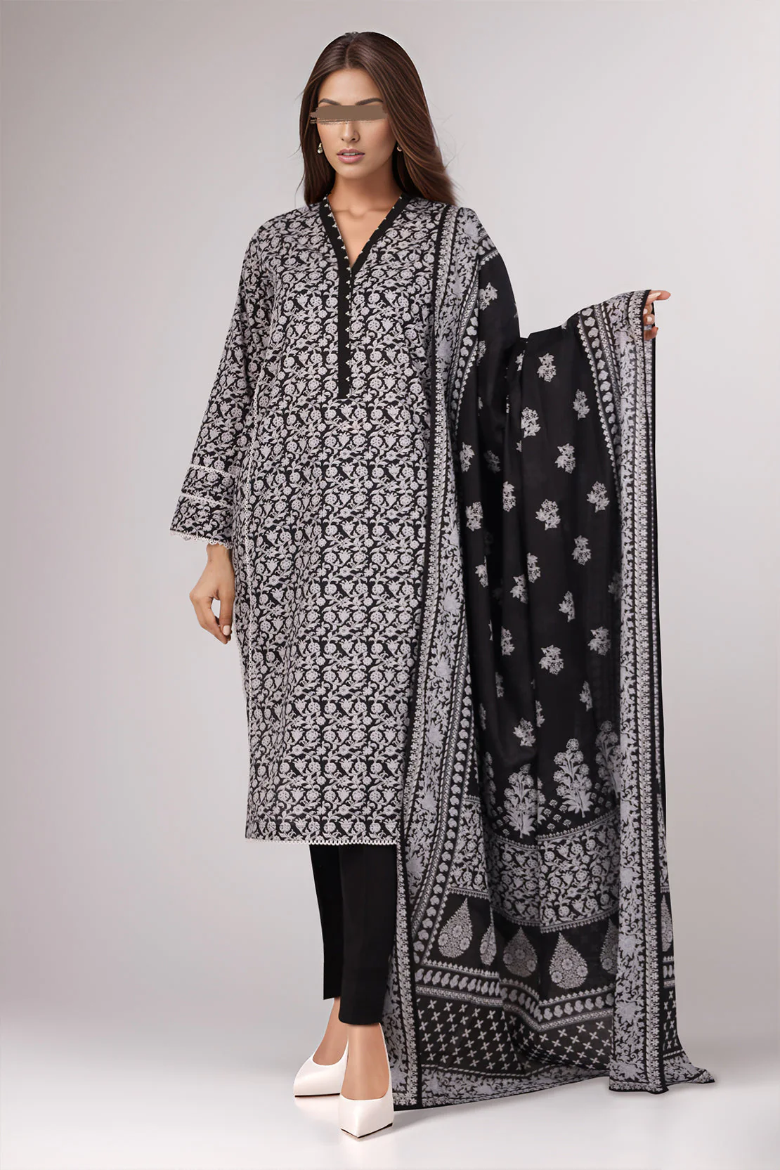 Unstitched Printed Lawn Shirt