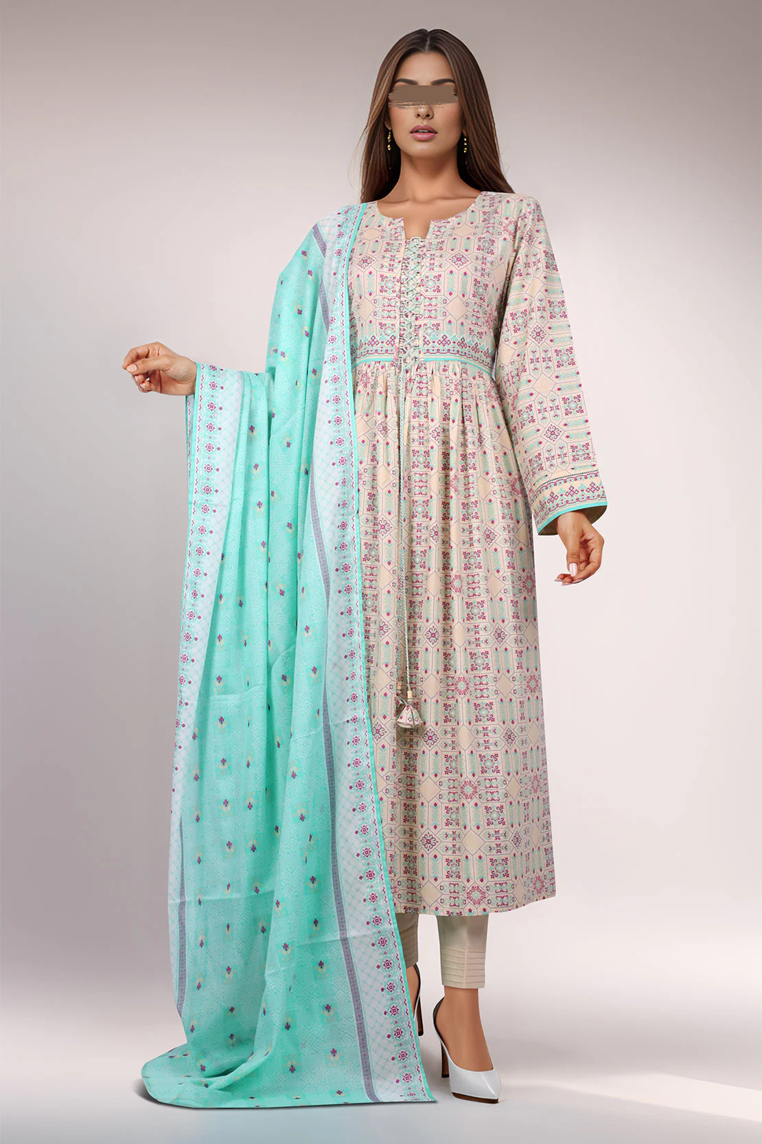 Unstitched Printed Lawn Shirt