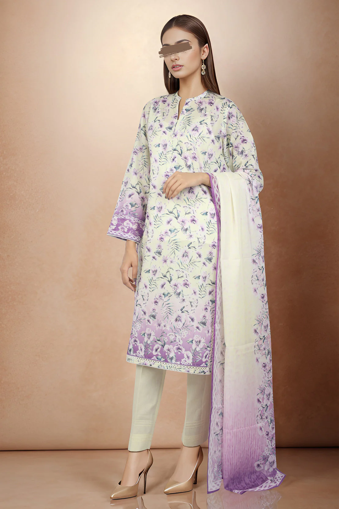 Unstitched Printed Lawn Shirt