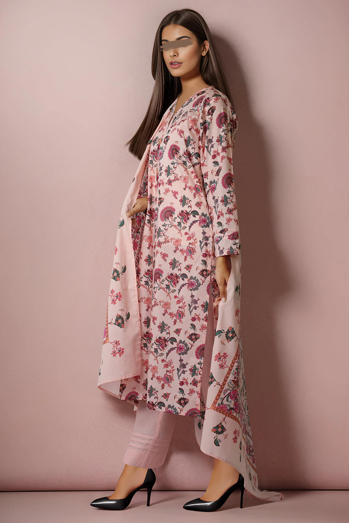 Unstitched Printed Lawn Shirt - Image 6
