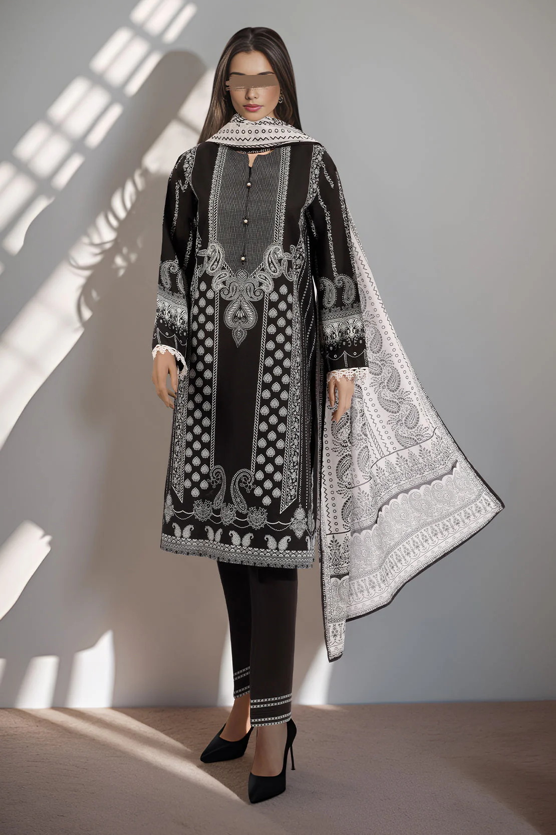 Unstitched Printed Lawn Shirt
