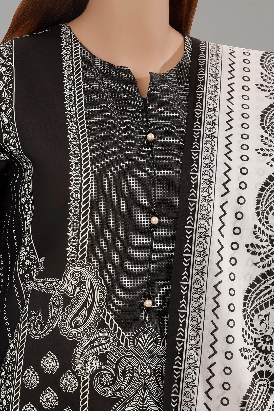 Unstitched Printed Lawn Shirt - Image 2