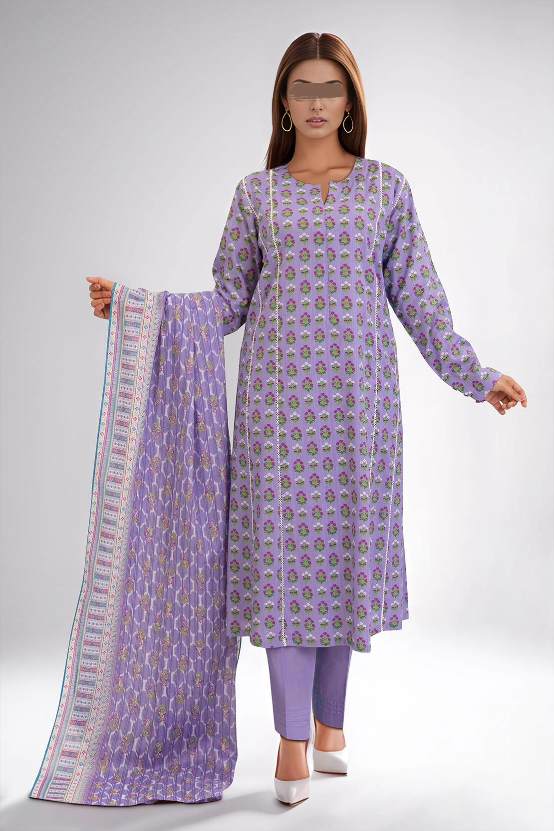 Unstitched Printed Lawn Shirt