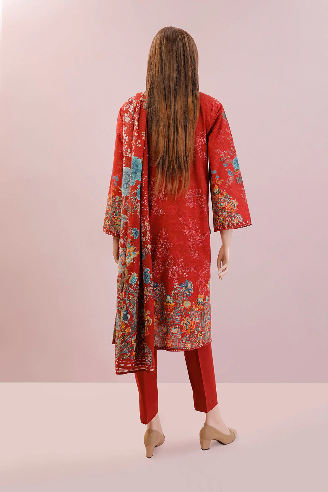 Unstitched Printed Lawn Shirt - Image 2