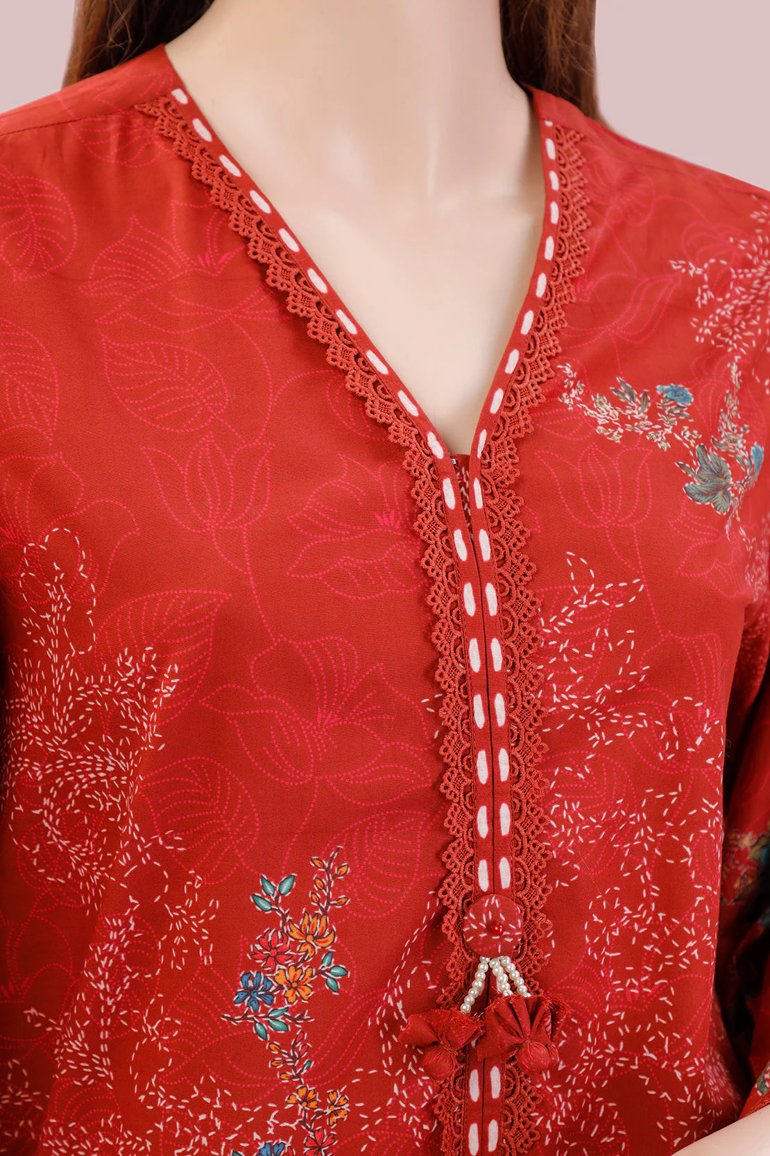 Unstitched Printed Lawn Shirt - Image 3