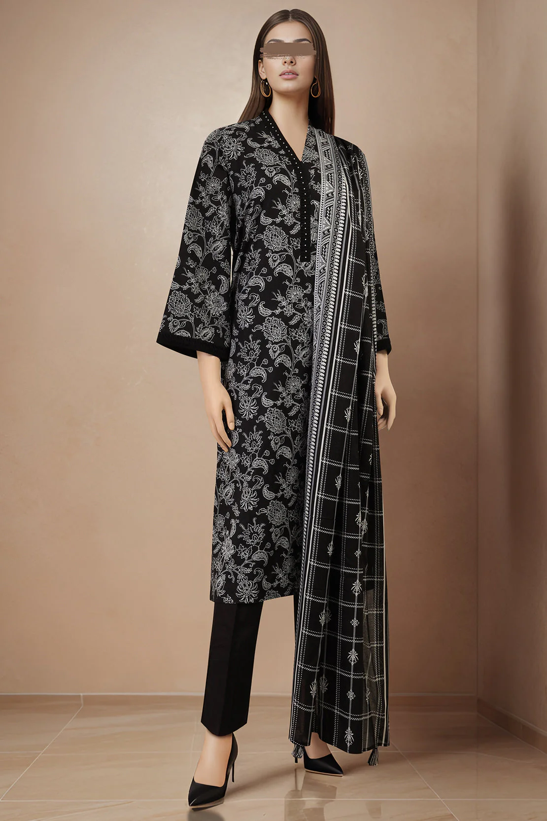 Unstitched Printed Lawn Shirt