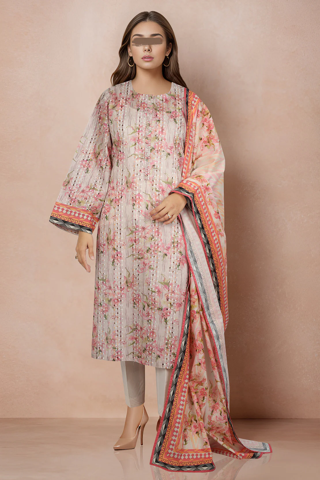 Unstitched Printed Lawn Shirt