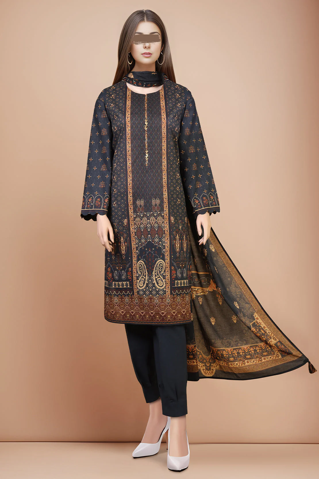 Unstitched Printed Lawn Shirt