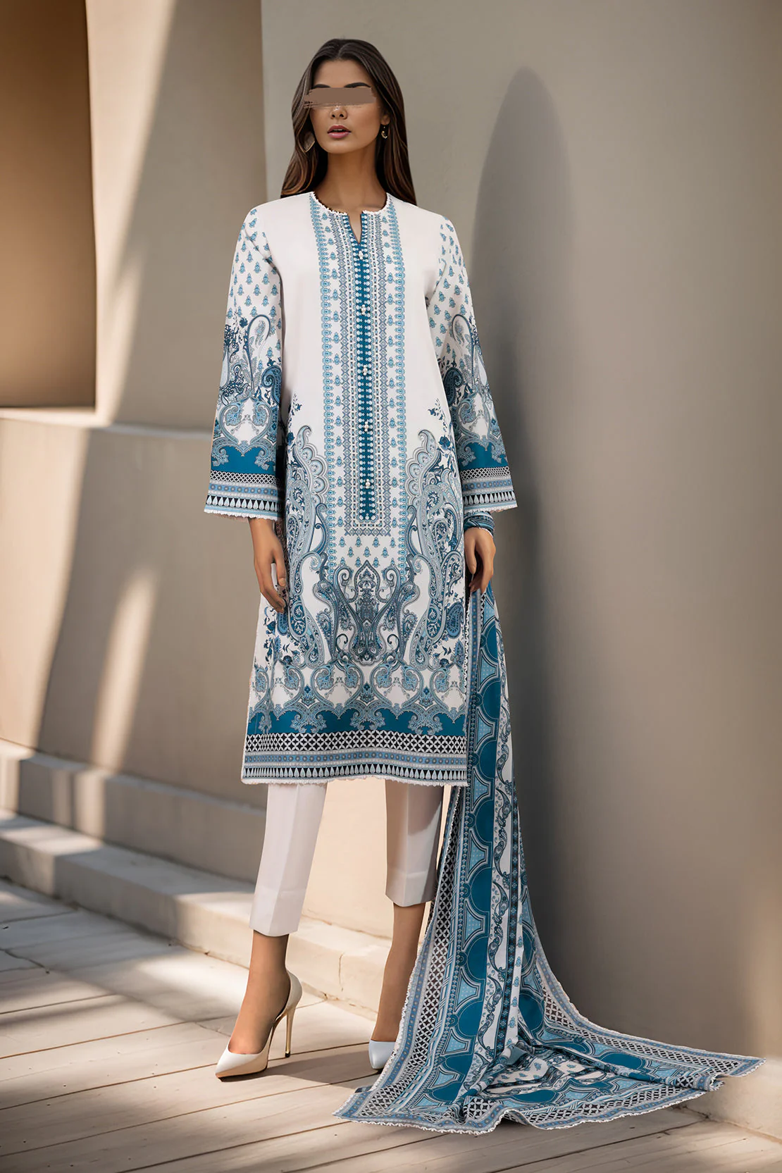 Unstitched Printed Lawn Shirt