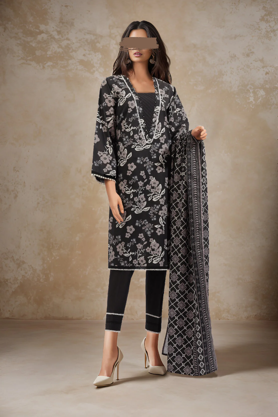 Unstitched Printed Lawn Shirt