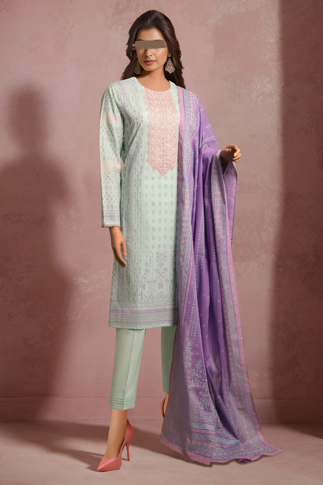 Unstitched Printed Lawn Shirt
