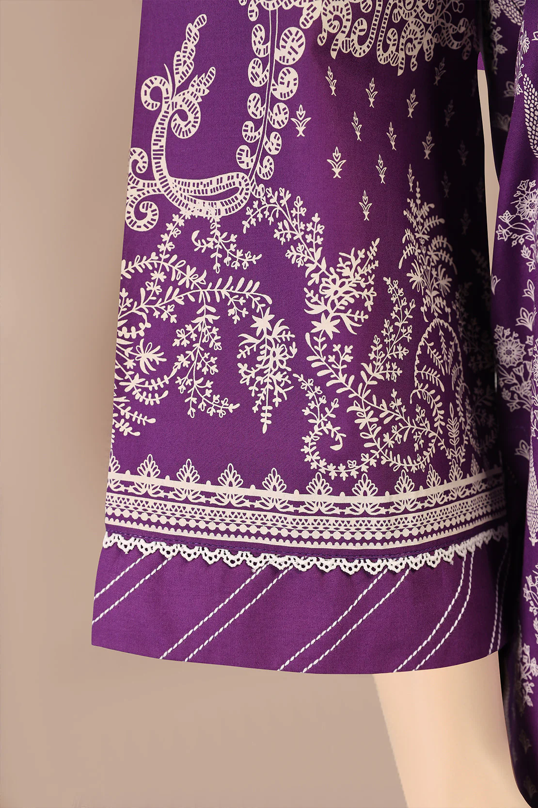Unstitched Printed  Lawn Shirt - Image 3