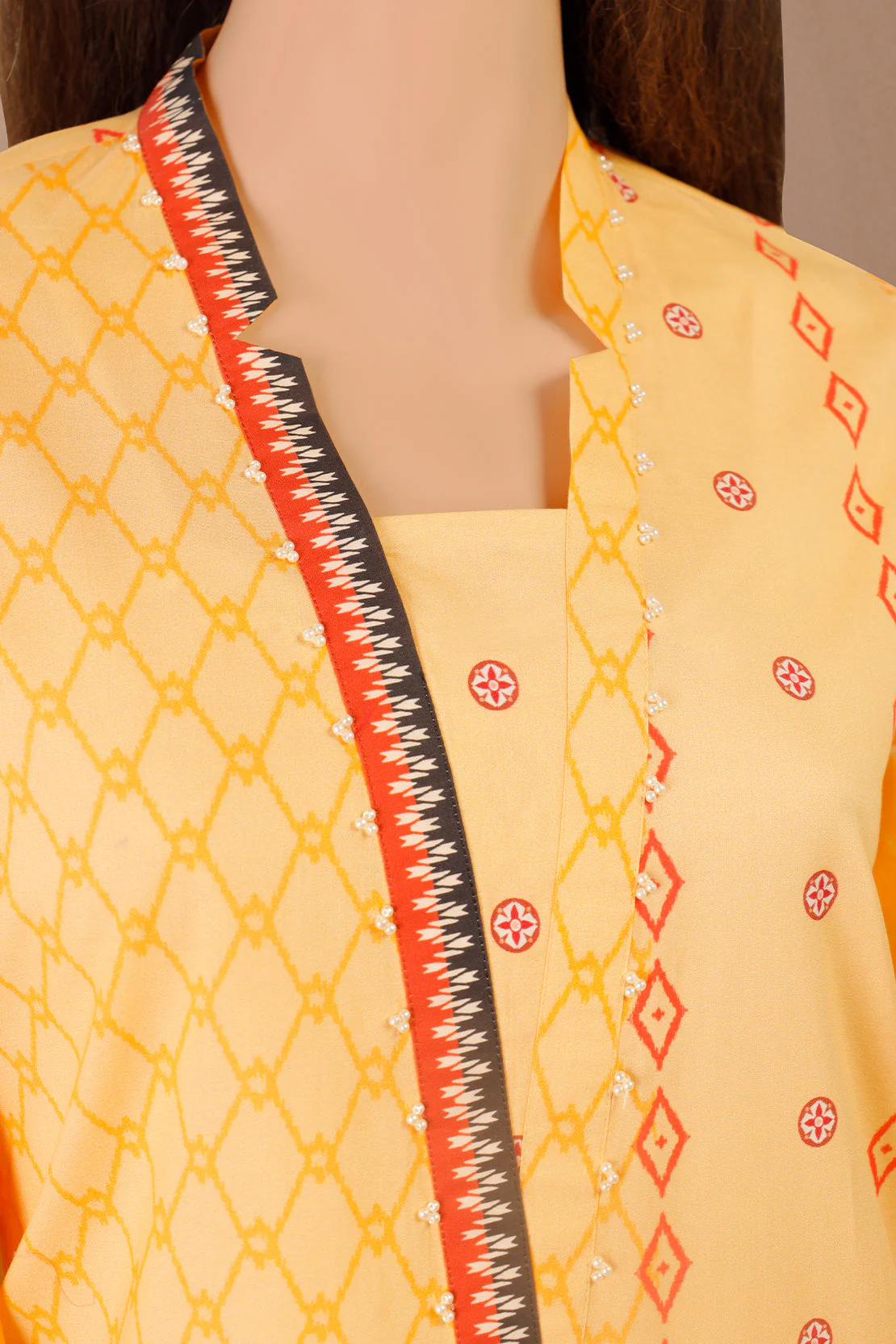 Unstitched Printed Lawn Shirt - Image 2