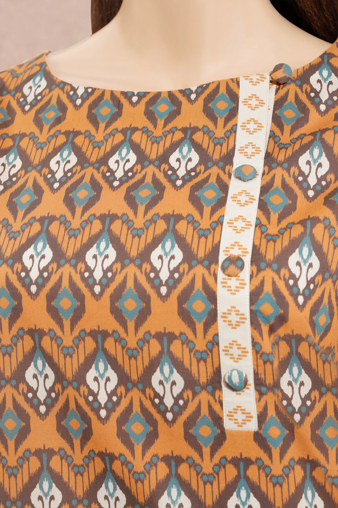 Unstitched Printed Lawn Shirt - Image 2
