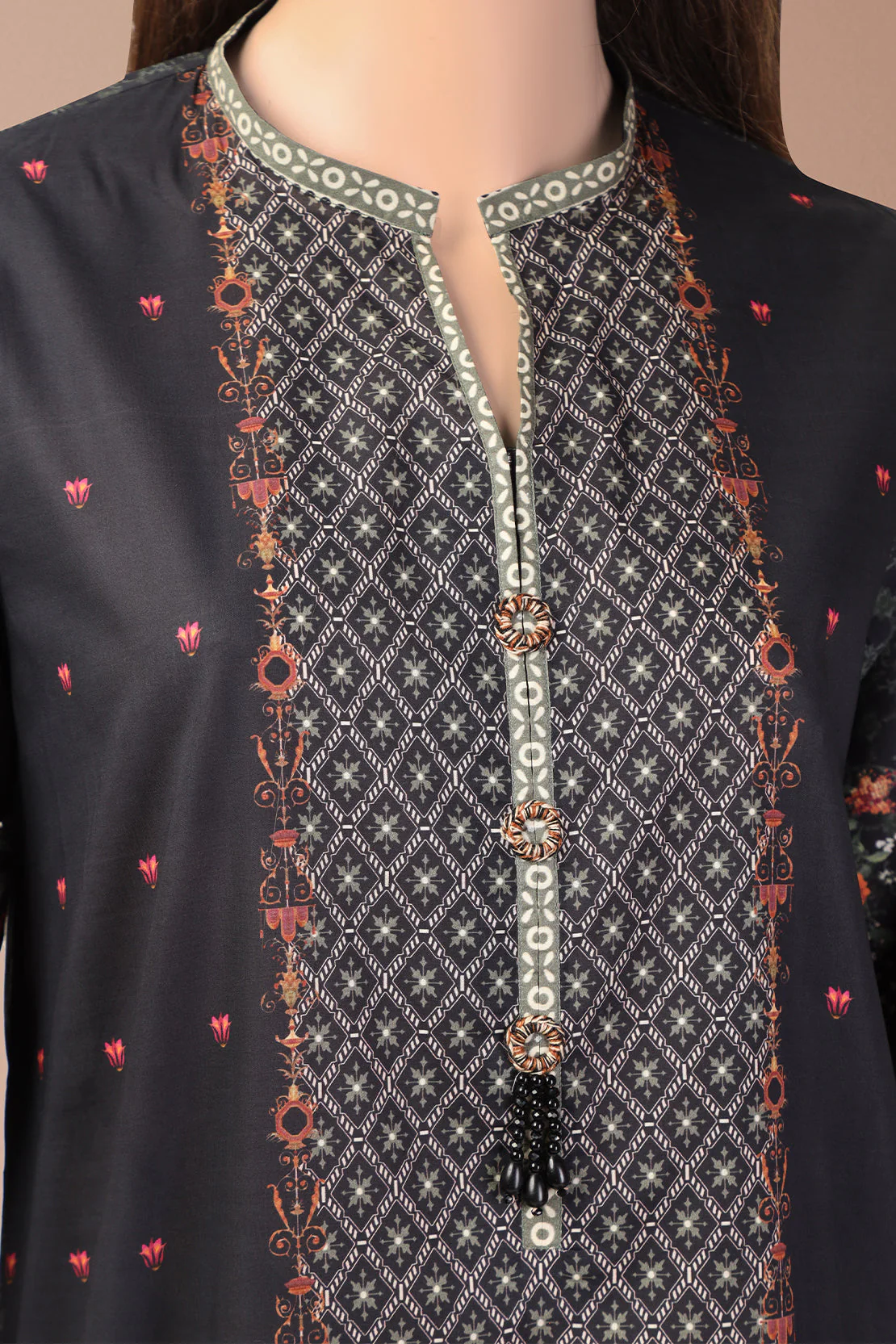 Unstitched Printed  Lawn Shirt - Image 2