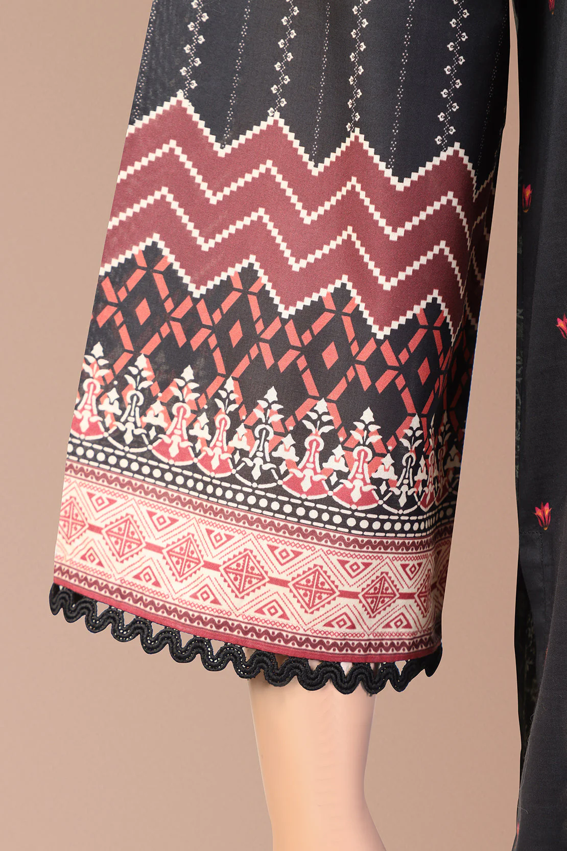 Unstitched Printed  Lawn Shirt - Image 3