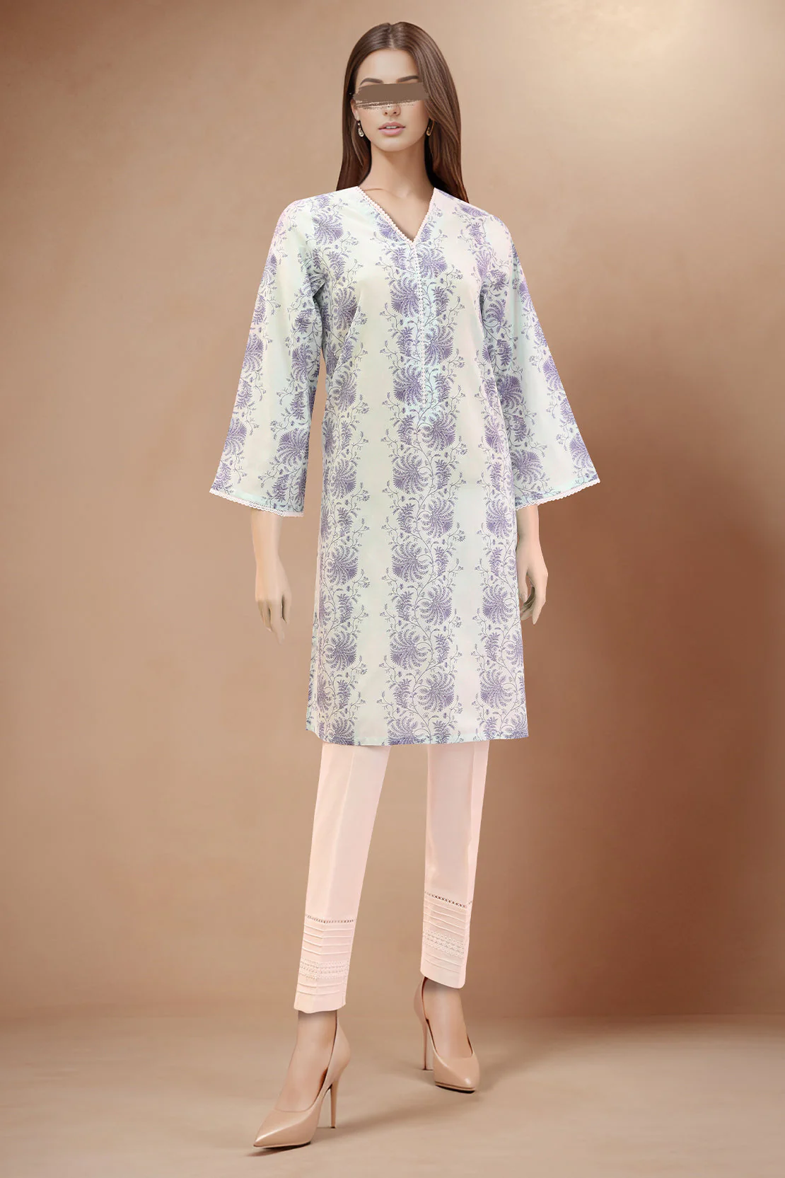 Unstitched Printed Lawn Shirt