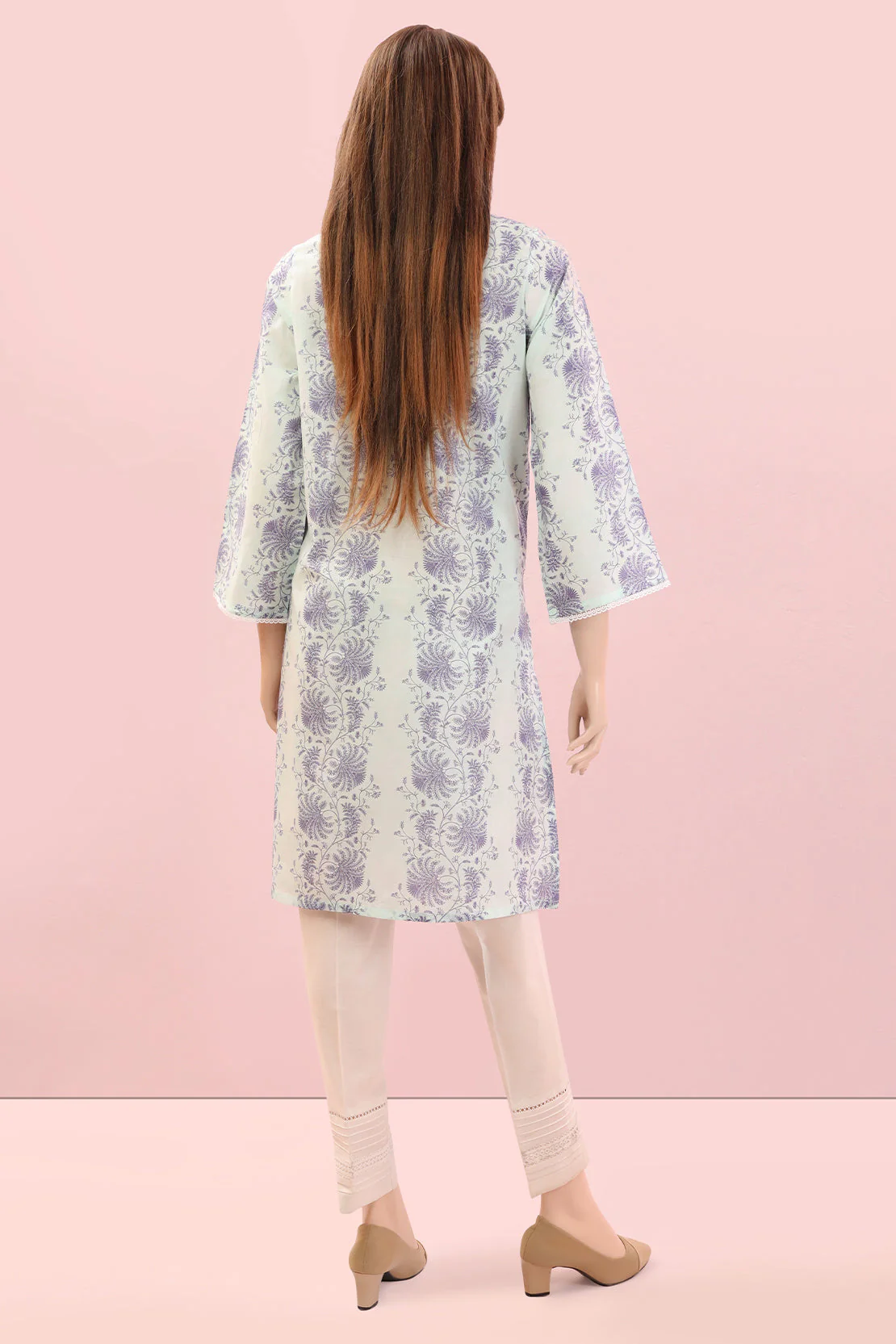 Unstitched Printed Lawn Shirt - Image 2