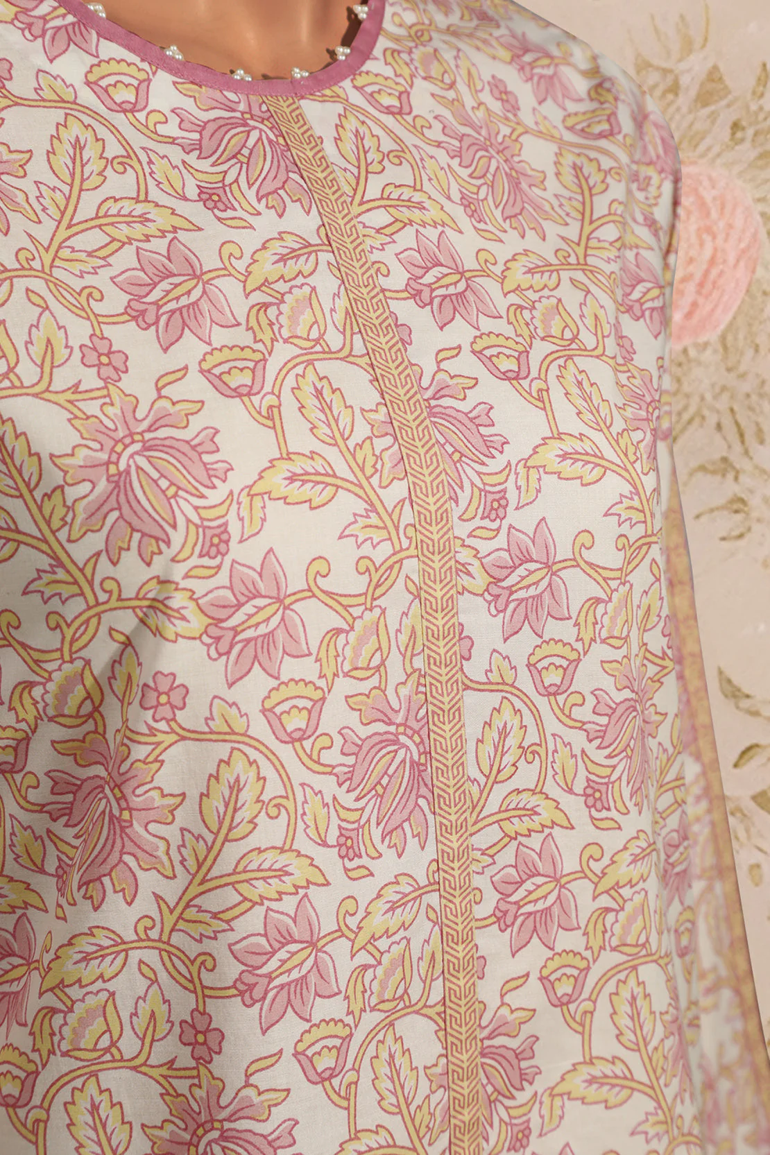 Unstitched Printed Lawn Shirt - Image 2