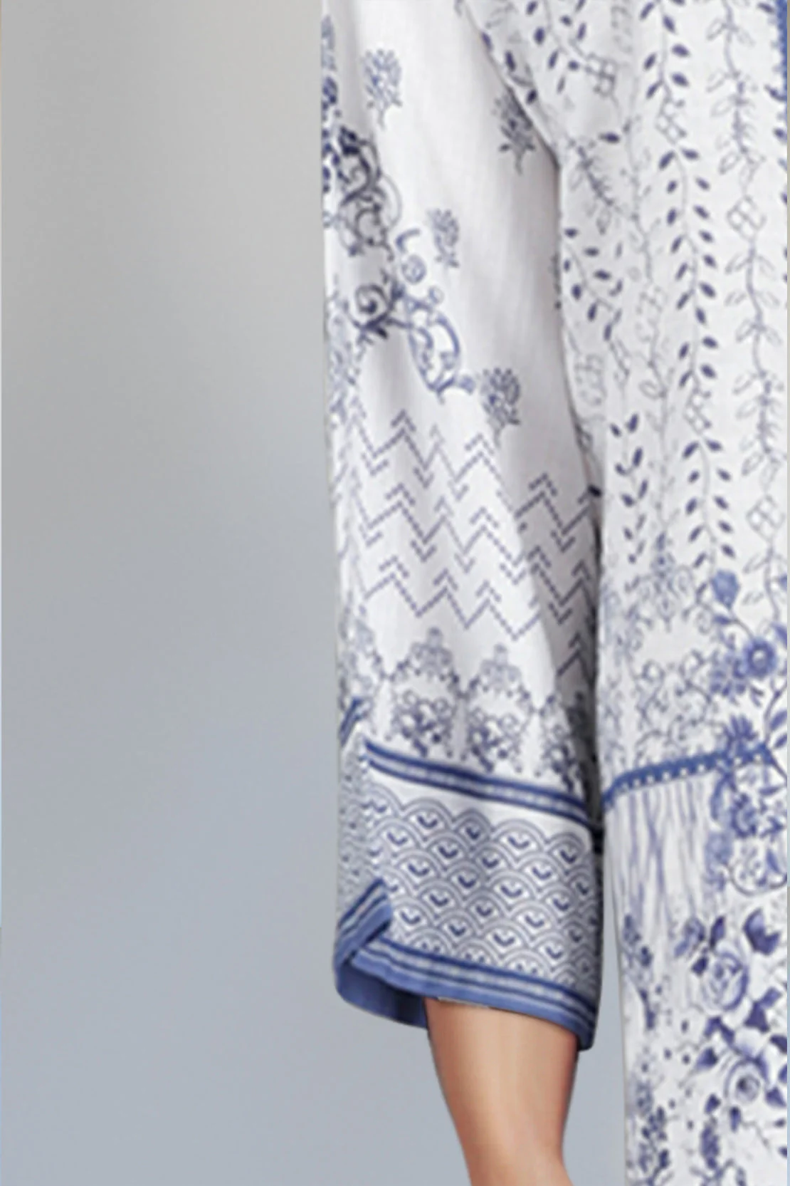 Unstitched Printed  Lawn Shirt - Image 4