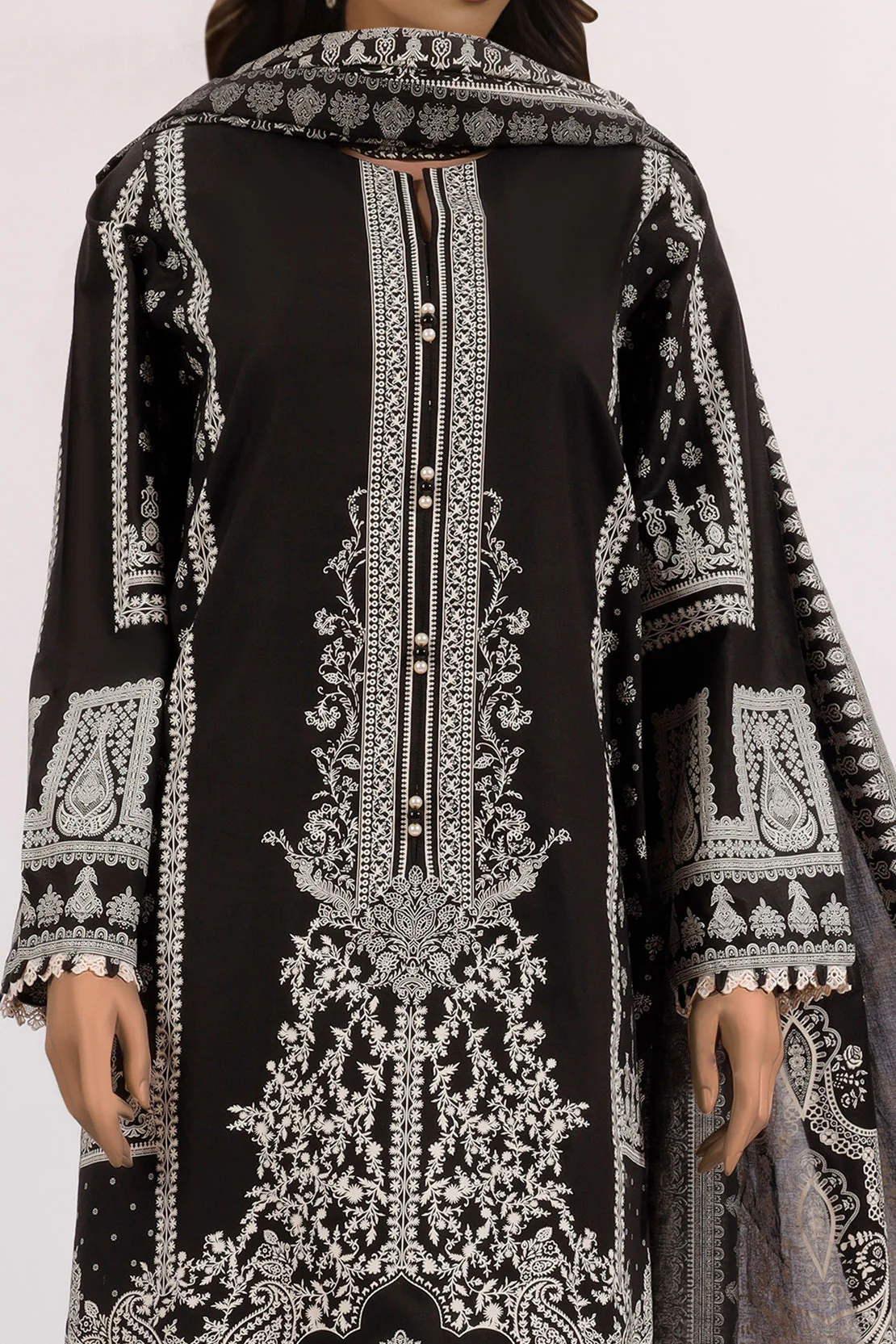 Unstitched Printed Lawn Shirt