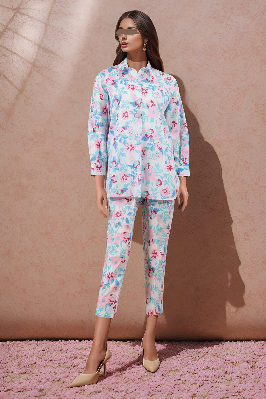 Unstitched Printed Lawn Shirt - Image 2