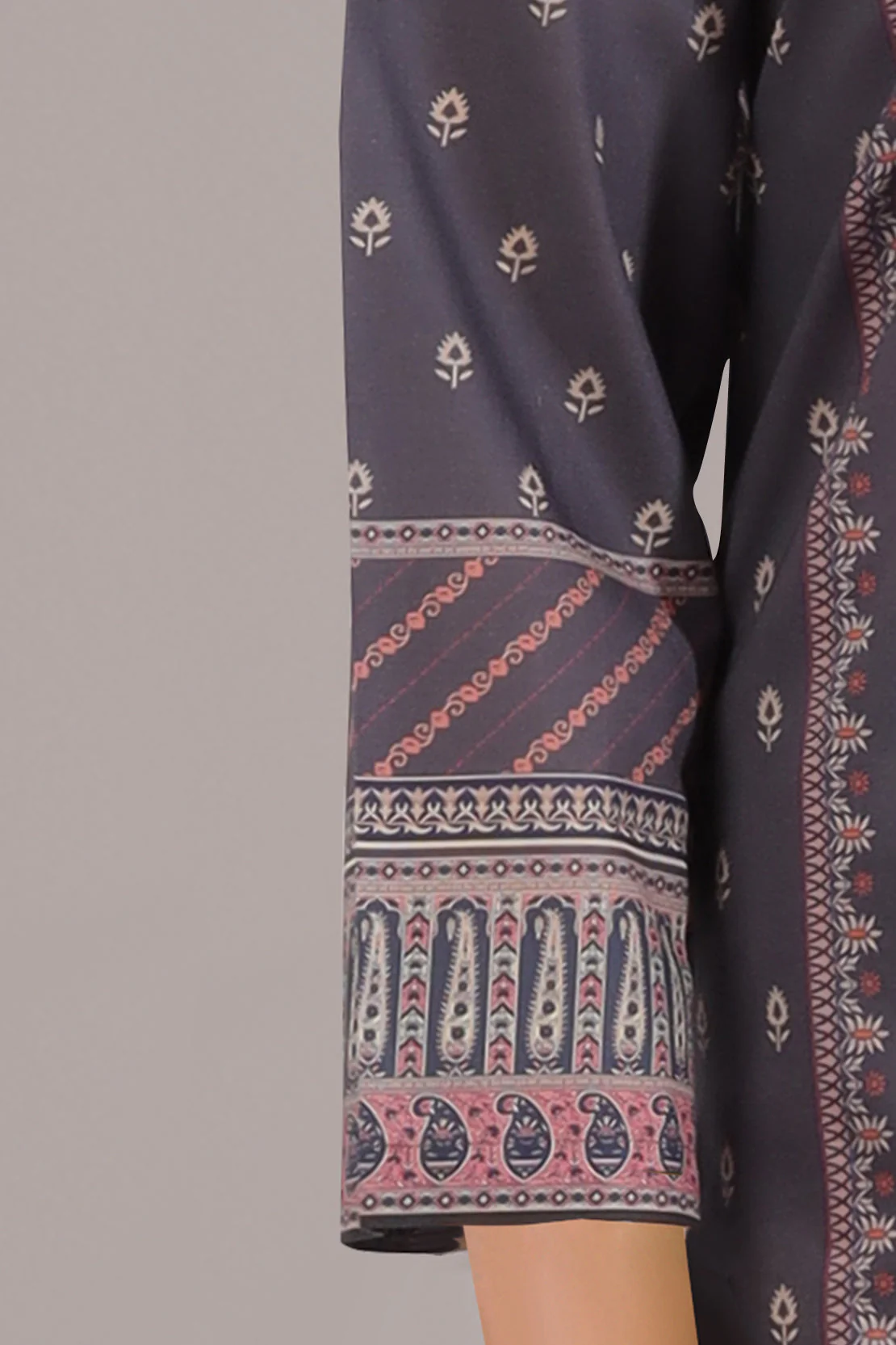 Unstitched Printed Lawn Shirt - Image 3