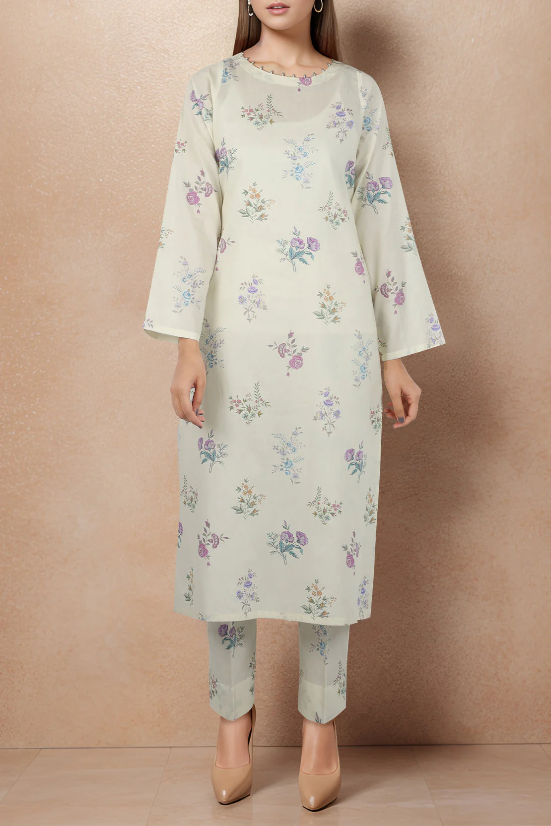 Unstitched Printed Lawn Shirt - Image 2