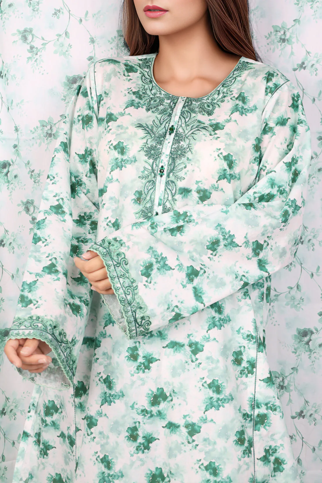 Unstitched Printed Lawn Shirt
