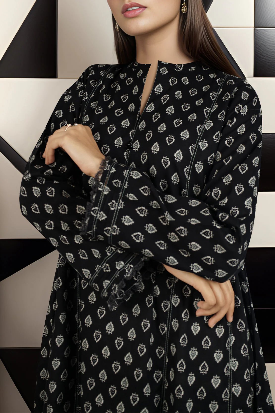 Unstitched Printed Lawn Shirt