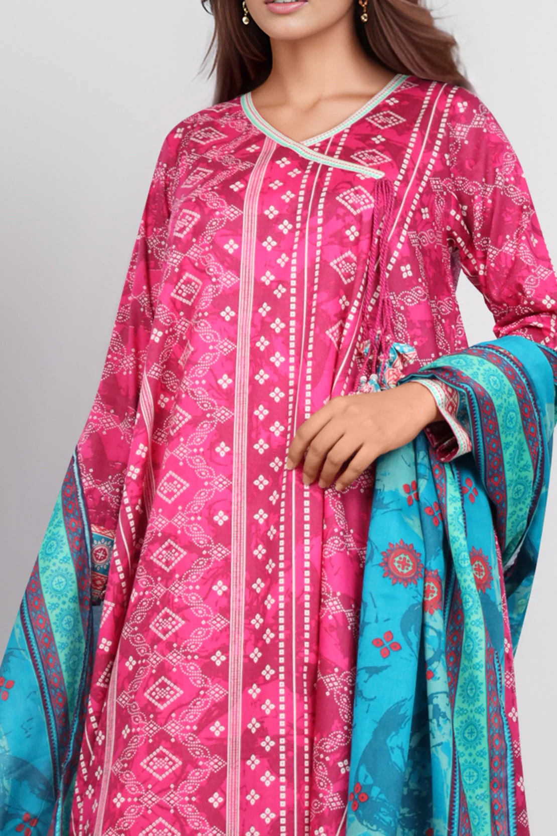 Unstitched Printed Lawn Shirt