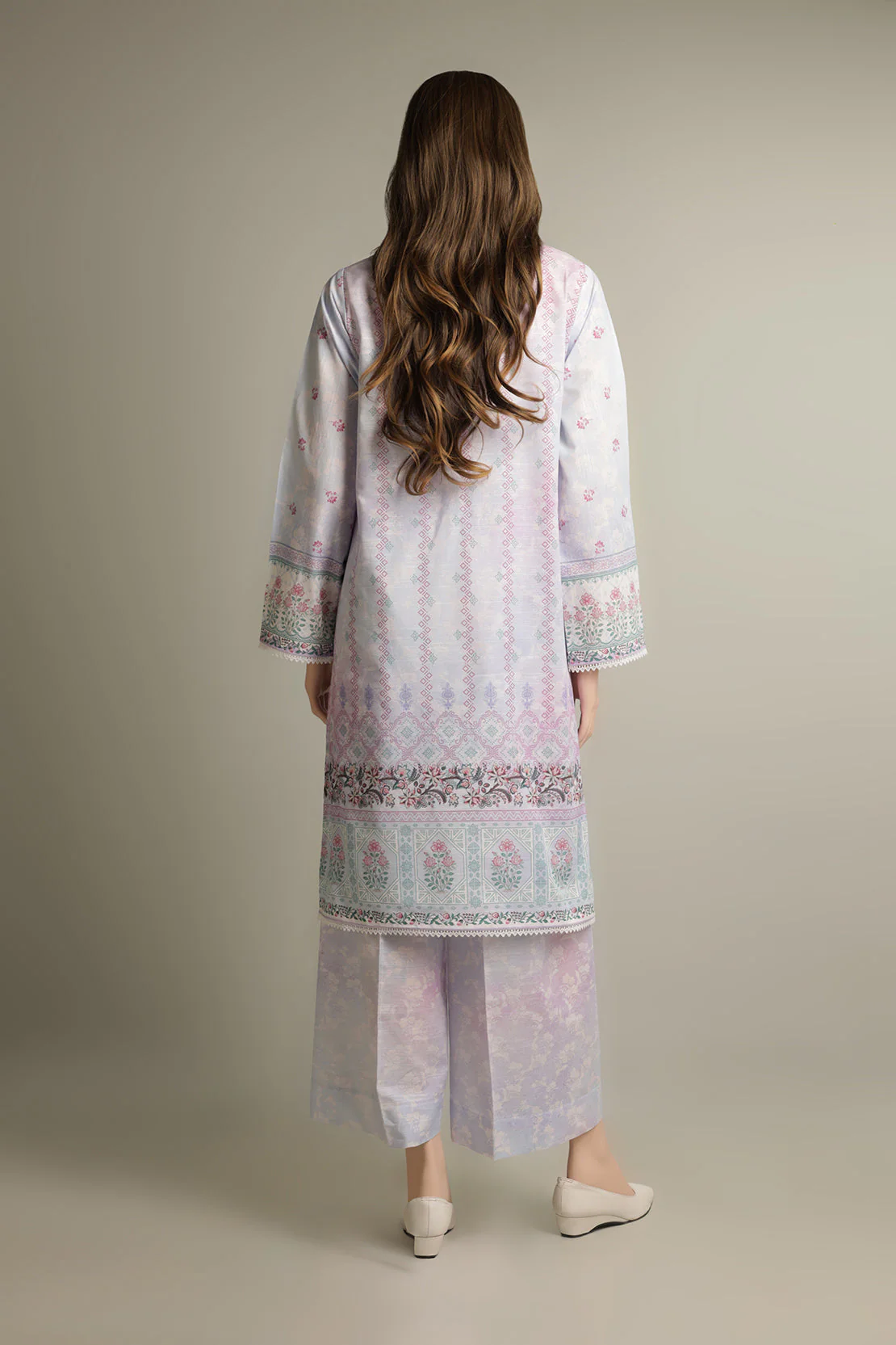 Unstitched Printed Linen 2 Piece (Shirt/Trouser) - Image 3