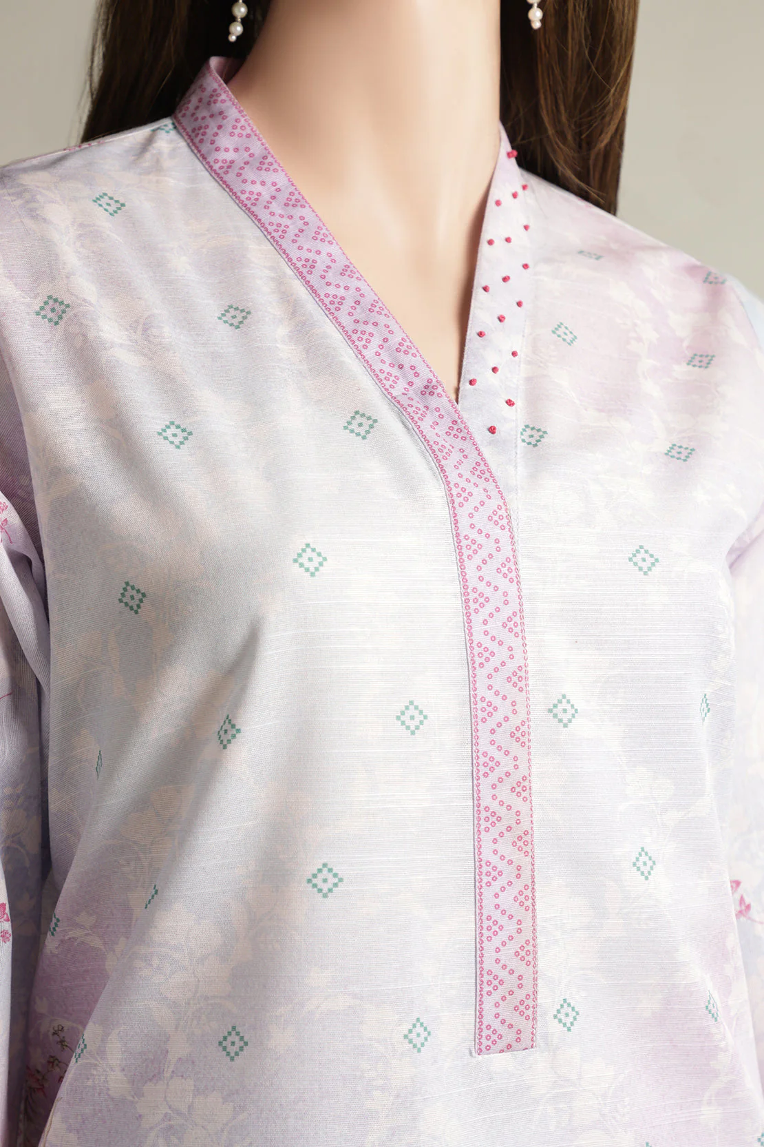 Unstitched Printed Linen 2 Piece (Shirt/Trouser) - Image 4