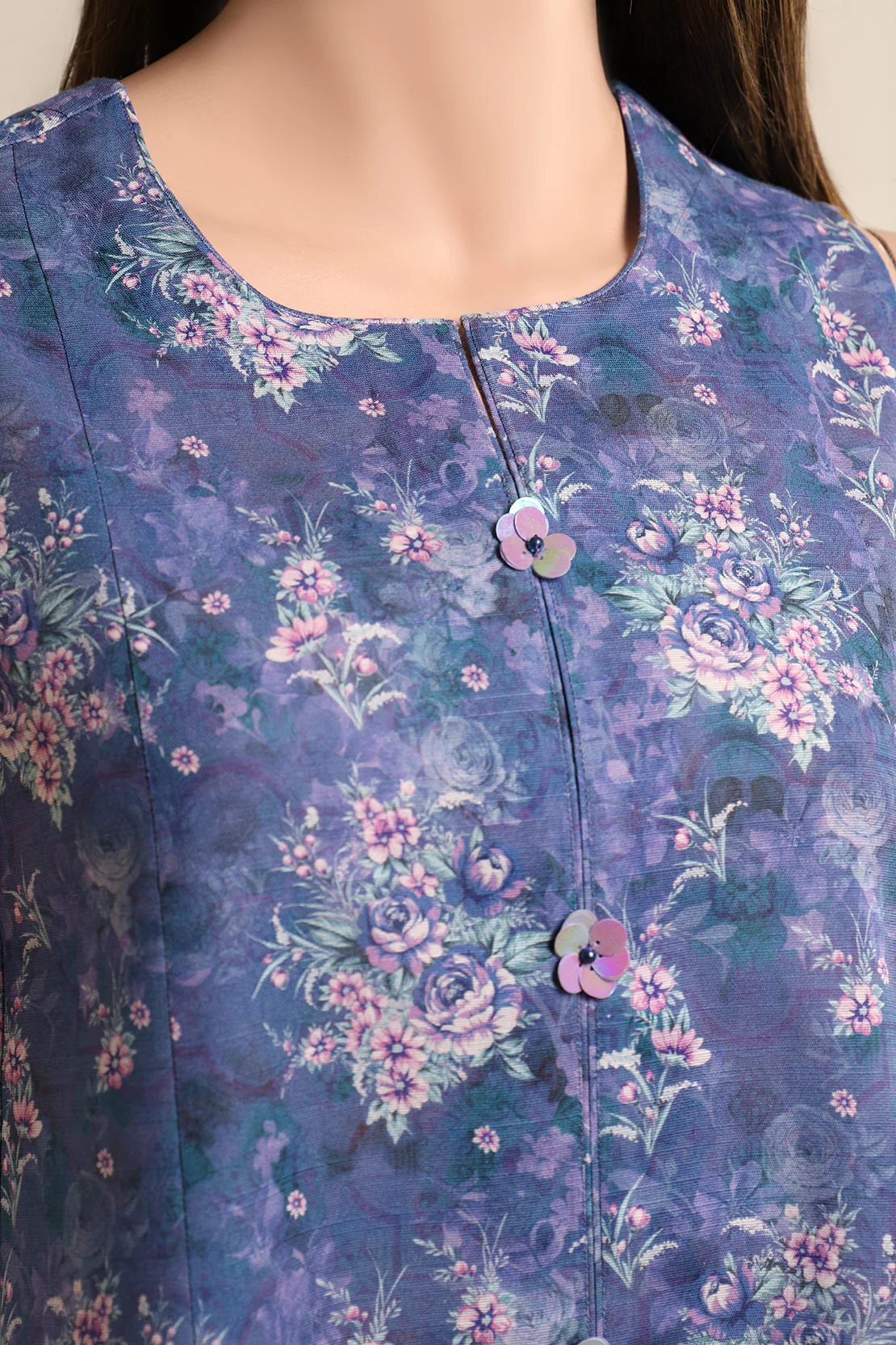 Unstitched Printed Linen 2 Piece (Shirt/Trouser) - Image 3