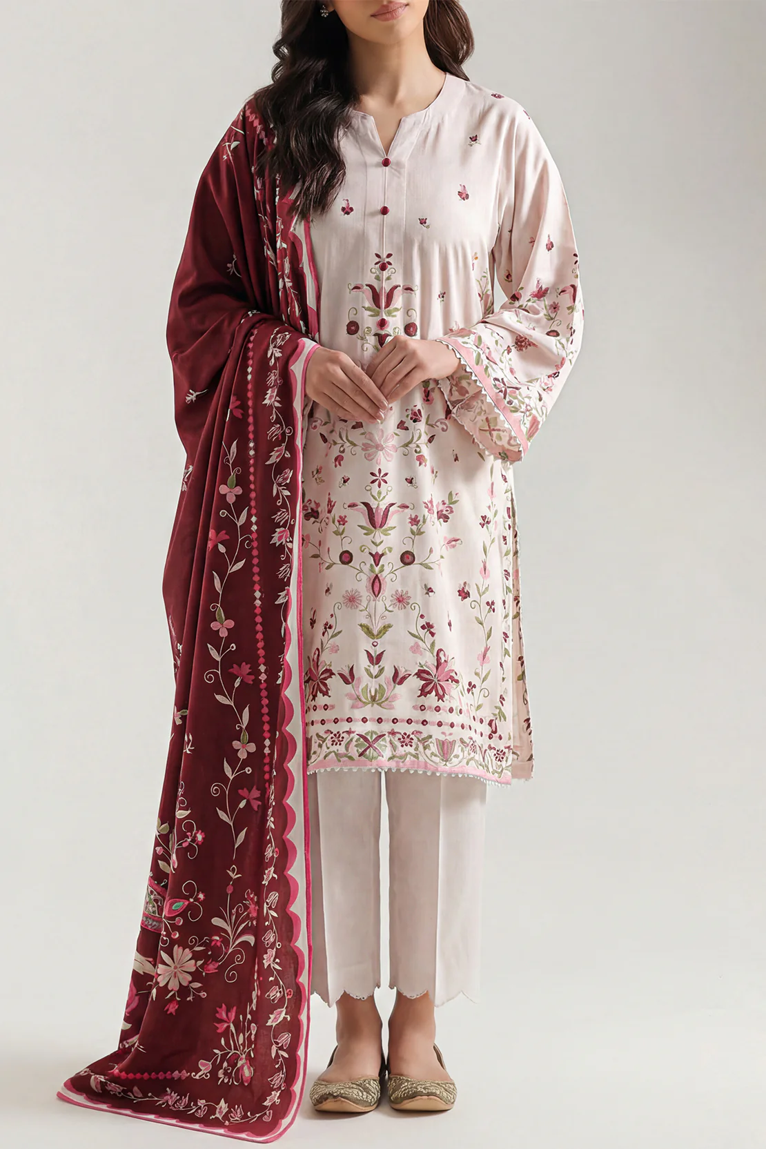 Unstitched Printed Linen 3 Piece - Image 2