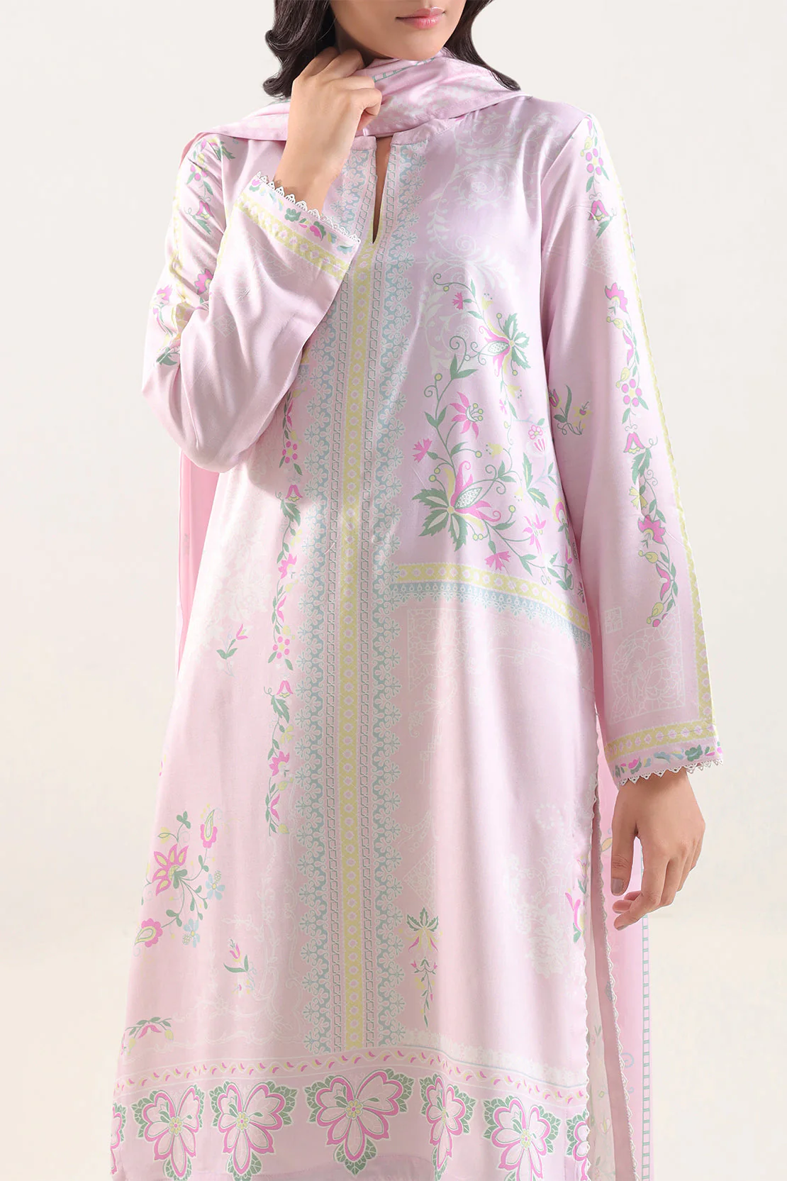 Unstitched Printed Linen 3 Piece - Image 2