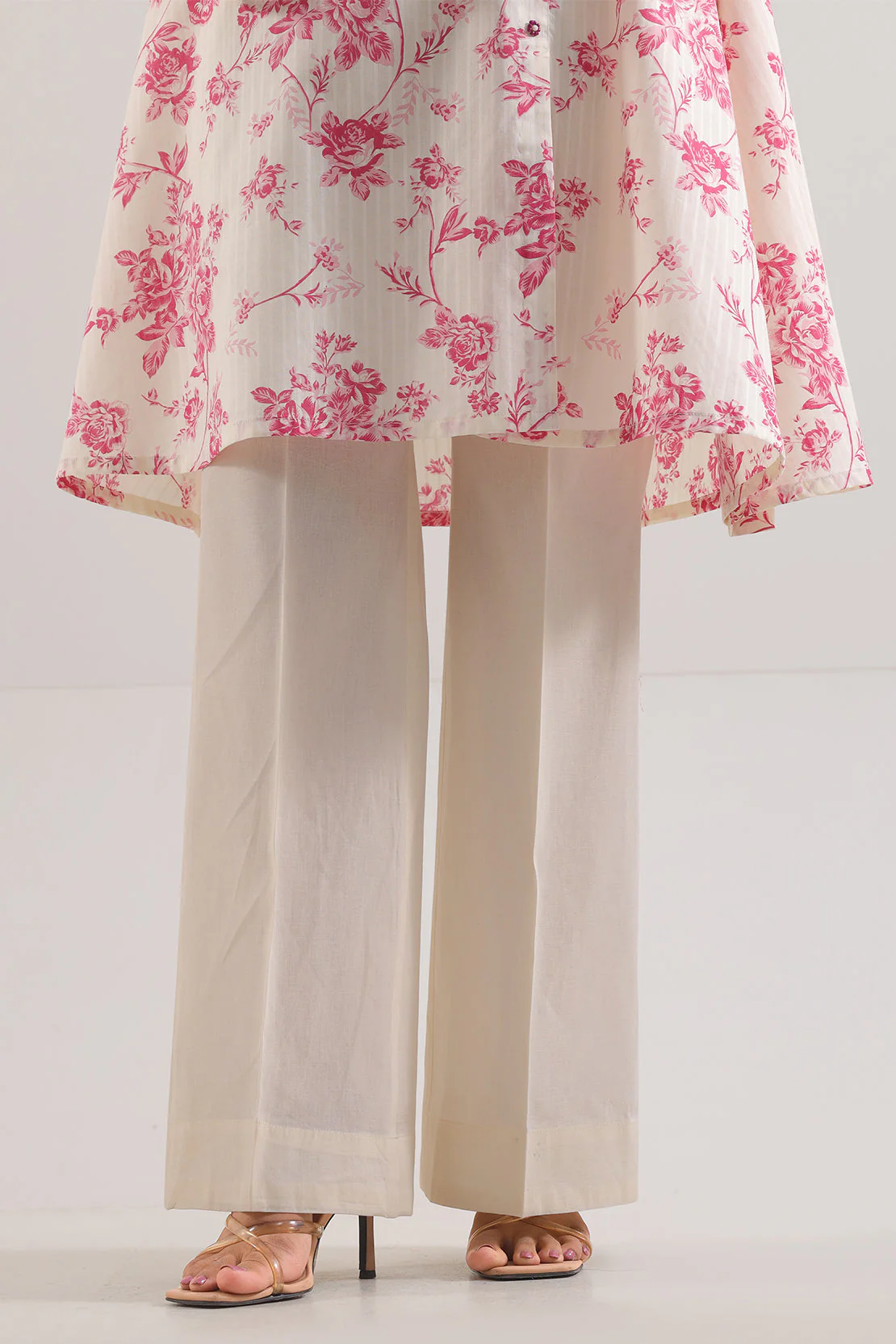Unstitched Printed Self Strip Lawn 2 Piece (Shirt/Trouser) - Image 5