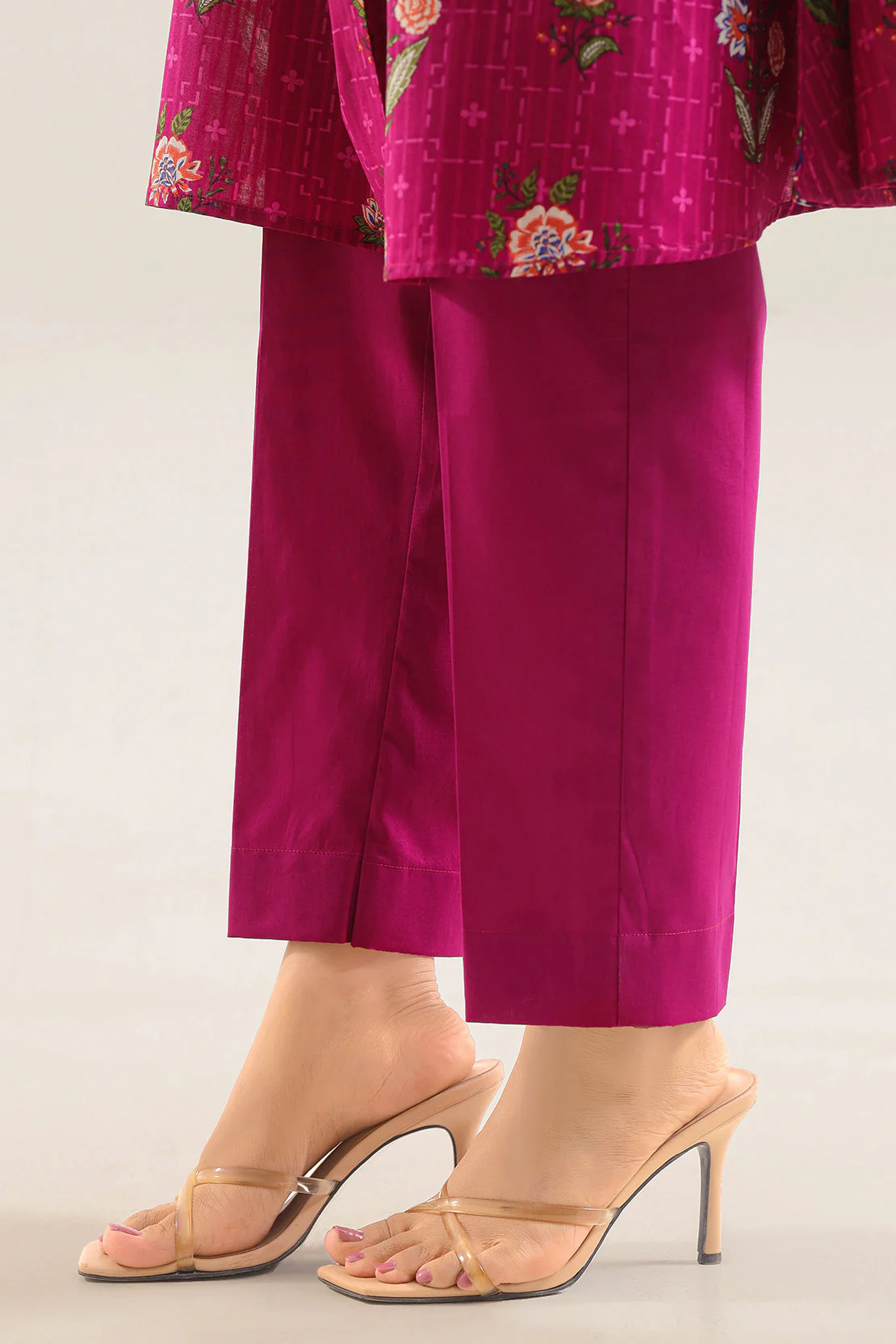 Unstitched Printed Self Strip Lawn 2 Piece (Shirt/Trouser) - Image 6