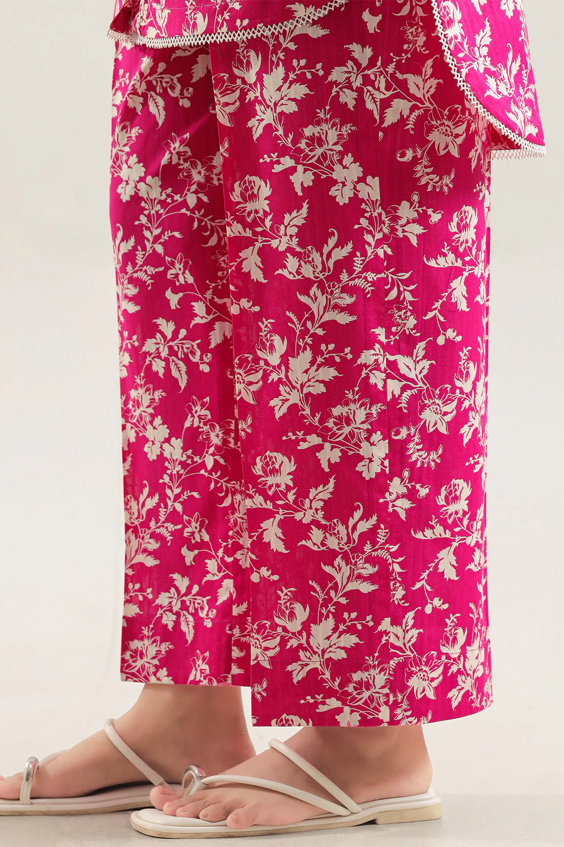 Unstitched Printed Self Strip Lawn 2 Piece (Shirt/Trouser) - Image 5